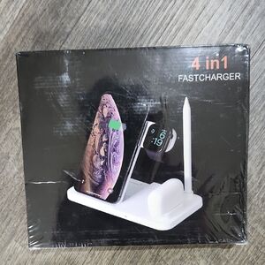 4 in 1 Fast Charger Stand - White